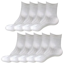 Lot 9 pairs Mens Classic Fashion Cotton Casual Solid Crew Dress Socks Size 6-10 - £12.54 GBP