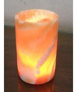 Alabaster Natural Crystal rock tea light candle holder (5..6&quot;) - £46.61 GBP