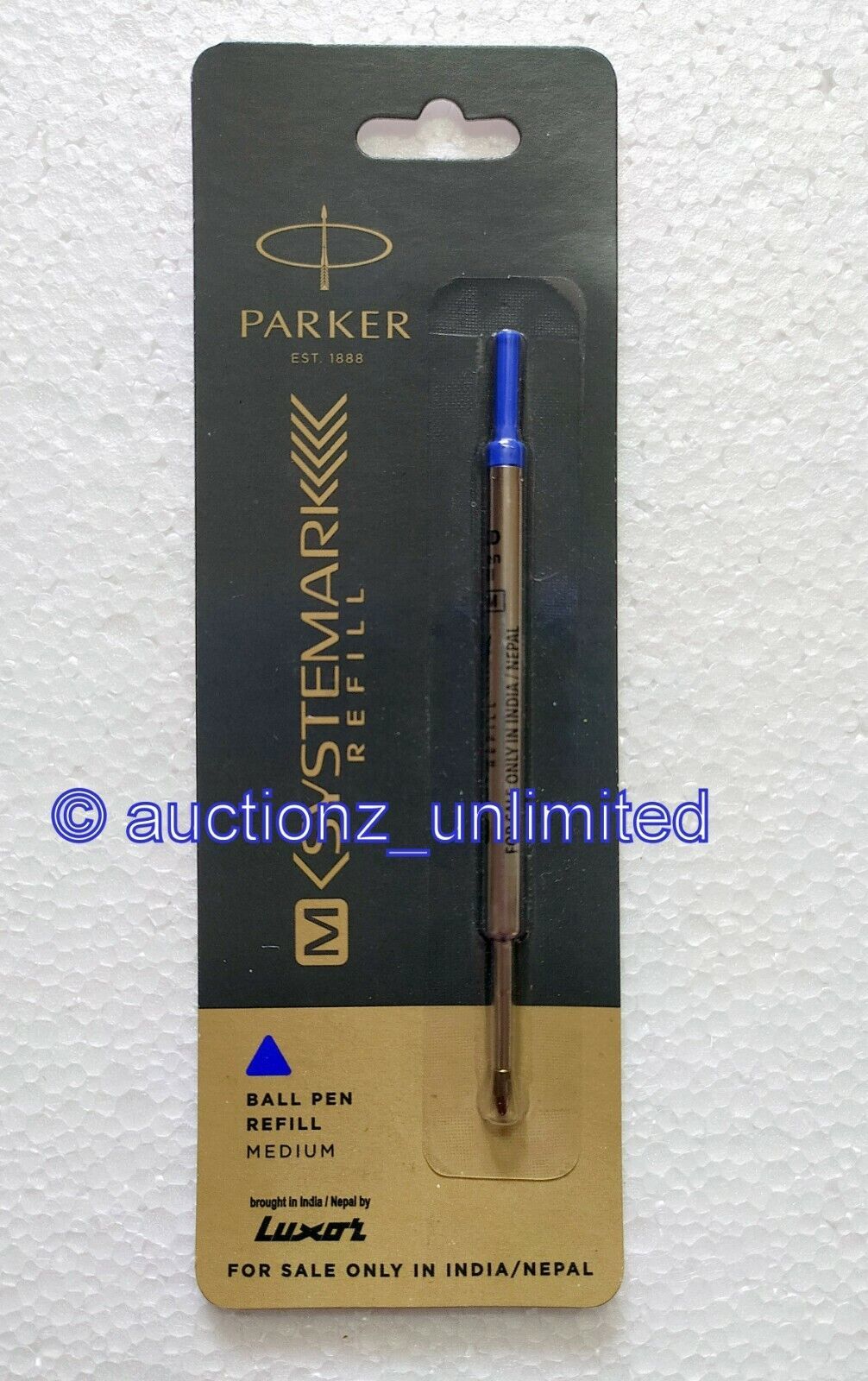 Parker M Systemark Ball Point Pen Refill Medium Point Blue Ink Folio Bal... - $4.99