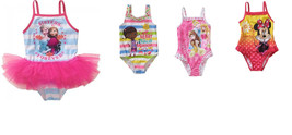 Disney Toddler Girls 1 Pc Swimsuits Frozen Doc Princess Minnie Various S... - $13.59