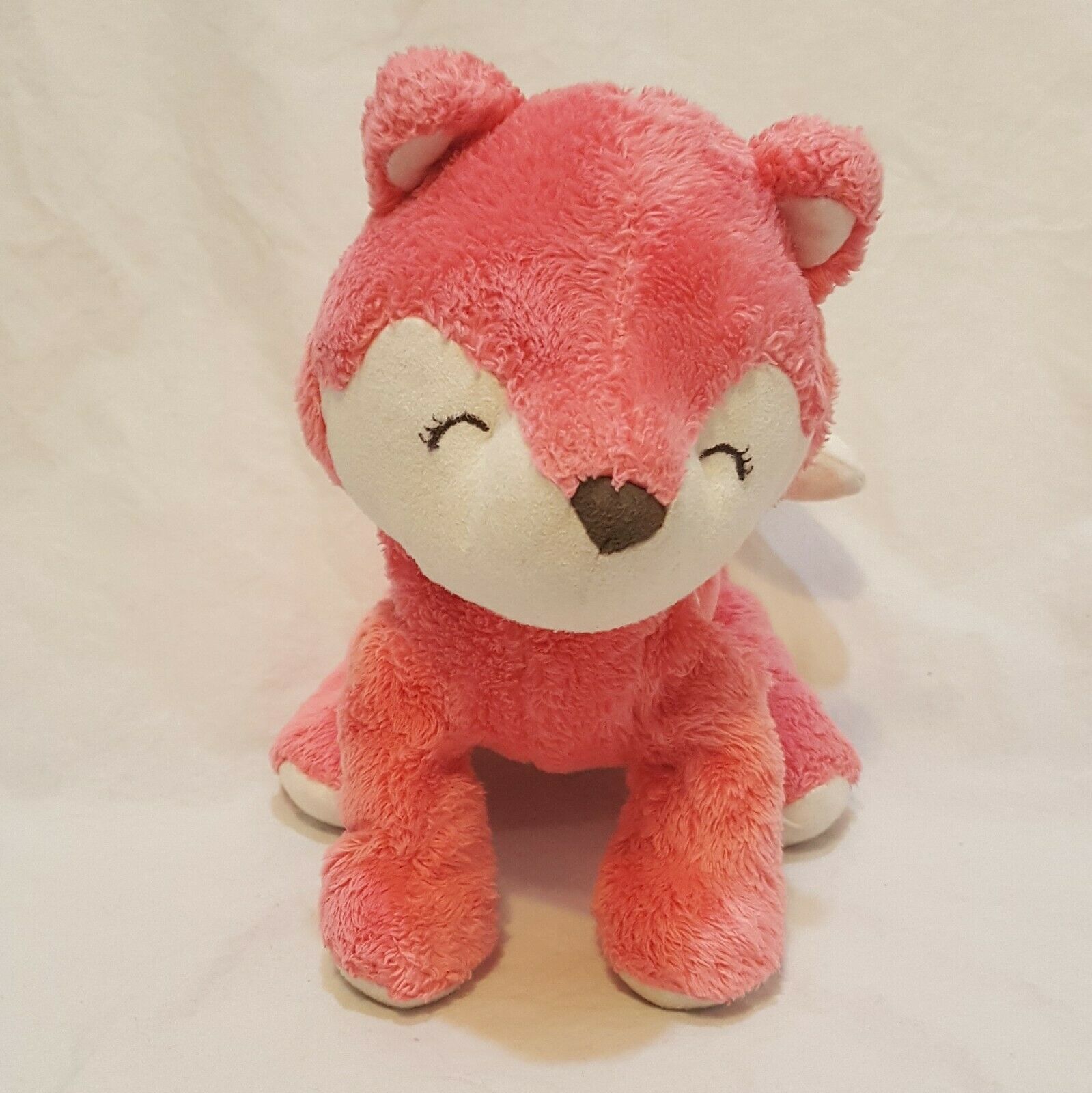Pink Salmon Baby Fox Plush Stuffed Animal 2015 6" Carters - $49.99