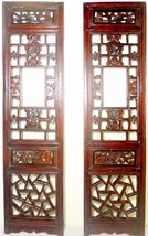 Antique Chinese Screen Panels (2626) (Pair) Cunninghamia wood - $403.17