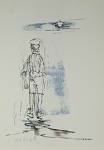 An item in the Art category: "The Artist" By Knispel Gershon Signed Limited Edition Of 125 Lithograph-
sho...
