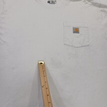 Carhartt K87 WHT Loose Fit Heavyweight Men's 2XL White Short Sleeve Cotton Shirt image 5