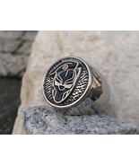 BLACK PANTHER RING WAKANDA SIGNET STEEL GOLD NECKLACE SILVER MOVIE CAT [... - $67.01 CAD