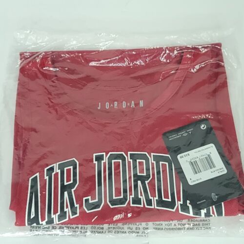 NIKE AIR JORDAN Gym Red Sleeveless Tank Top Dress Jersey Girls Size S 5-6Years