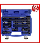 Durable Chrome Vanadium 18-Piece Socket Extension Set - Heavy-Duty Perfo... - $1,088.98 MXN