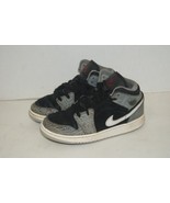 Nike Air Jordan 1 Mid GS SE Elephant Print Black - Kids 4Y - DM6216-016 - $29.69