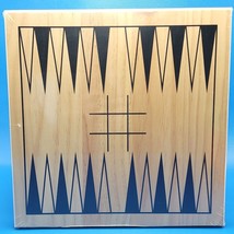 IDEAL Backgammon Tic Tac Toe Solid Wood Replacement Game Board Only - £5.53 GBP