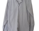 JB Britches Button Up Shirt Mens Size 15 Plaid Long Sleeve Shirt Blue Wh... - $15.33