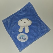 Blue Sweet Dreamer Lovey Plush White Cloud Baby Toy Soft Security Blanket 36753 - £15.54 GBP