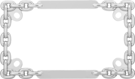 Cruiser Accessories Chrome Chain Motorcycle License Plate Frame 77530 Ne... - £10.48 GBP