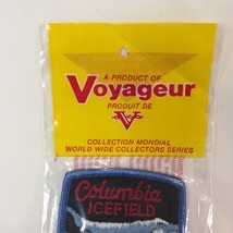 New Vintage Patch Voyageur Badge Emblem Travel Souvenir Columbia Icefield Ab. - £17.11 GBP