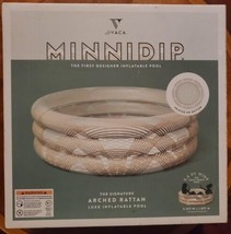 MINNIDIP Arched Rattan Designer Inflatable Pool Adult Kiddie 5.5&#39; Wide NEW - £33.57 GBP