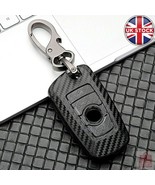 carbon fiber pattern key cover case compatible for bmw 5 e90 f10 f20 f30 - £19.95 GBP