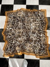 NWT 100% Auth Jimmy Choo Fringe Shawl Scarf Snake Skin Print Logo Sz 140... - $186.12
