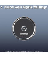 2&quot; Super Powerful Magnetic Wall Hanger for most Metal Medieval Swords Da... - £6.21 GBP