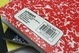 4PK Unison Composition Notebook Wide Ruled 80 Pages 9.75 x 7.5 Assorted ... - $10.99