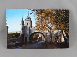 Vintage Postcard - The St Louis Gate Quebec City - Dexter Press - £11.72 GBP