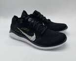 NIKE Free RUN Flyknit 942838-001 Black White Running Shoes - Men&#39;s Size 7 - £70.75 GBP