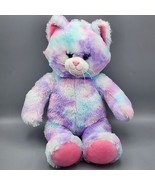 Build A Bear BAB Workshop PASTEL SWIRL KITTY  Cotton Candy Cat Plush Stu... - $9.99