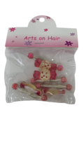 4 x Children Pretty Girls Hair pin Pink Candy Hair Clips Pin Kids Child Girl - £4.27 GBP