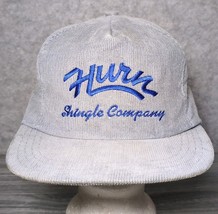 Vintage Hurn Shingle Company Corduroy Hat Snapback USA Embroidered Param... - $22.50