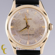 Bulova 14k Yellow Gold Vintage 1956 Self Winding (Automatic) Men&#39;s Watch - £1,628.07 GBP