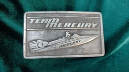 Belt buckle, Team Mercury Metal race boat 1976 Check Stock   ( Aust) - £29.92 GBP