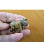 Y-GOR-23) gray GORILLA ape gemstone SOAPSTONE figure gem carving I love ... - £6.85 GBP