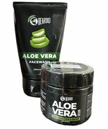 Beardo Beard &amp; Face Wash Set For Men | w/ Aloe Vera Gel for Hair, Face &amp;... - $19.79