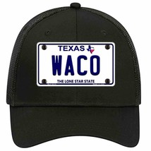 Waco Texas Novelty Black Mesh License Plate Hat - £23.16 GBP