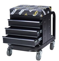 Mechanics Rolling Toolbox Seat Cabinet Tool Storage Organize Garage Shop Toolbox