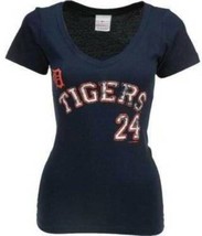 Womens Shirt MLB Baseball Detroit Tigers Miguel Cabrera Short Sleeve Tee Top- L - £20.24 GBP