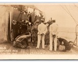 RPPC ARA Argentina Navy Neptune Party Neptunus Rex June 10th 1917 Postca... - $70.35