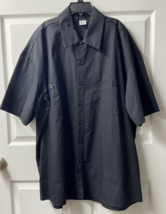 Rothco Short Sleeved Button Work Shirt Mens Xtra Large Black Pockets NWOT - £15.01 GBP