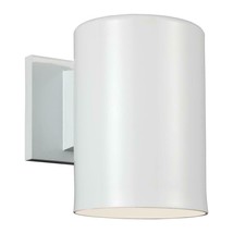 Sea Gull Lighting Outdoor Cylinder White Incandescent Light Wall Lantern - £55.26 GBP