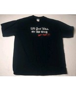 Oz  51% Good Witch 49% Bad Don&#39;t Push It! Black XL T Shirt Gildan Cotton - £7.64 GBP