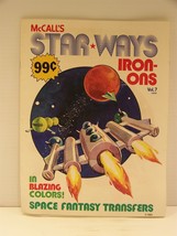 VINTAGE McCALL&#39;S STAR WAYS IRON ONS VOL. 7 1978 COLOR SPACE FANTASY TRAN... - $17.98