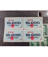 US Stamp Giving Blood Saves Lives 6c Block of 4 1971 1425 - $2.05 CAD