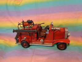 Vintage Fire Dept SO Prairie Model Red Metal Collectible Fire Truck 15&quot; - AS IS  - £37.19 GBP