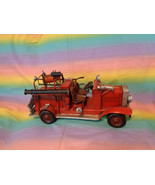 Vintage Fire Dept SO Prairie Model Red Metal Collectible Fire Truck 15&quot; ... - £37.22 GBP