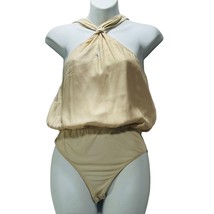 Le Lis Collection Bodysuit Women&#39;s Size S Beige Halter Top - £9.15 GBP