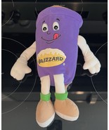 VINTAGE 1999 12” DAIRY QUEEN DQ BLIZZARD BEAN BAG PROMO STUFFED ANIMAL P... - $20.24 CAD