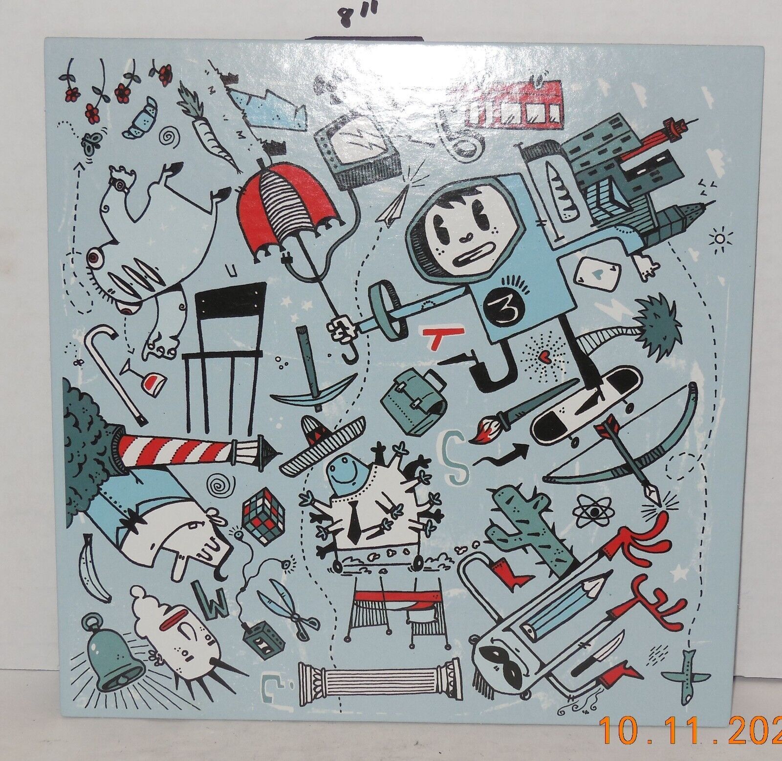 2008 Hasbro Pictureka Board game Replacement 1 Game Tile Piece Part - $4.83