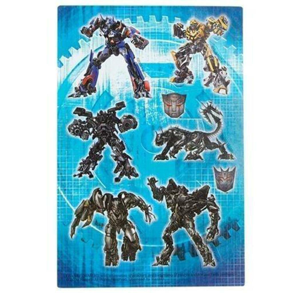 Transformers Revenge of The Fall Stickers Birthday Favors 2 Sheets Per Package - $2.95