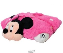 Pillow Pets Pink Minnie Mouse Opens up to 18&quot; Pillow - £29.88 GBP