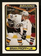 Boston Bruins Brian Propp 1990 O-Pee-Chee OPC Hockey Card #8 ! - £0.39 GBP