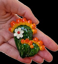 prickly pear leaves (fride magnet) -  handmade. - $20.00