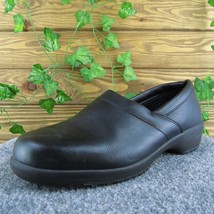 WORX By Red Wing Women Clog Shoes Black Leather Slip On Size 9.5 Wide - £31.00 GBP